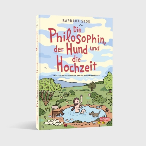 Buchcover und Innenansicht für das Buch: De filosoof, de hond en de bruiloft