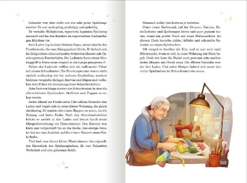 Buchcover und Innenansicht für das Buch: Die wundersame Weihnachtsbande