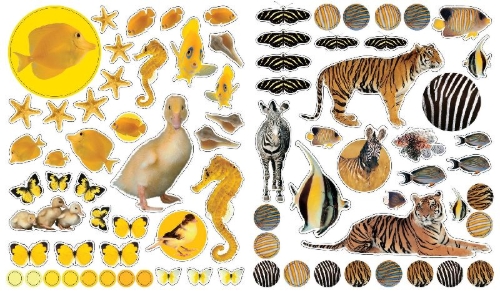 Buchcover und Innenansicht für das Buch: EyeLike Stickers: Animals