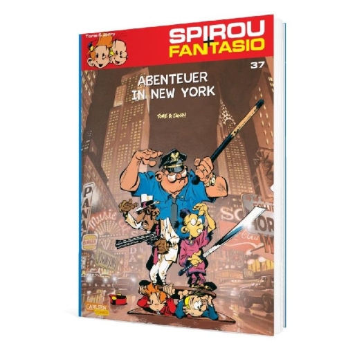 Buchcover und Innenansicht für das Buch: Spirou à New York