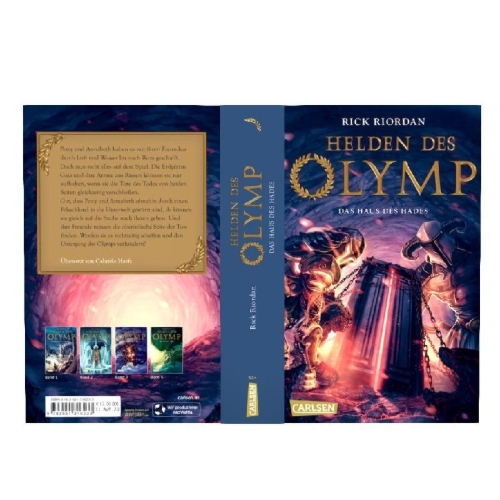 Buchcover und Innenansicht für das Buch: The Heroes of Olympus - The House of Hades