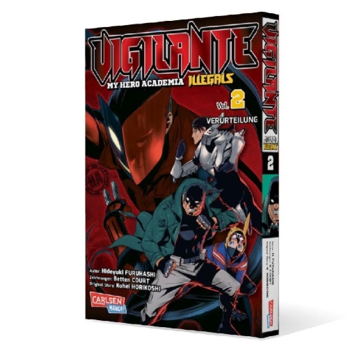 Buchcover und Innenansicht für das Buch: Vigilante: Boku no Hero Academia Illegals