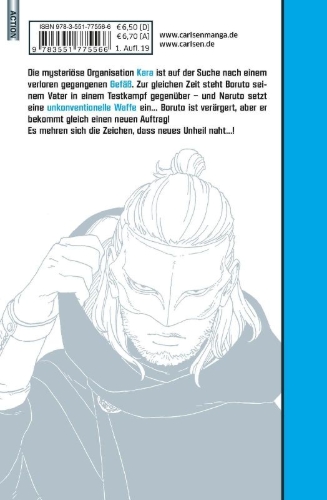 Buchcover und Innenansicht für das Buch: Boruto: Naruto next Generations