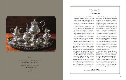 Buchcover und Innenansicht für das Buch: Das offizielle Buch. Downton Abbey Teatime