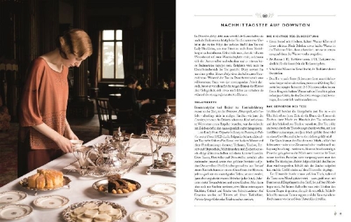 Buchcover und Innenansicht für das Buch: Das offizielle Buch. Downton Abbey Teatime
