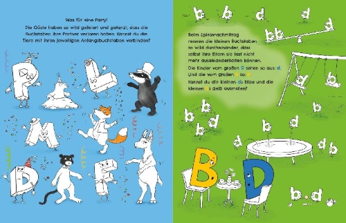 Buchcover und Innenansicht für das Buch: Kritzelspaß von A bis Z