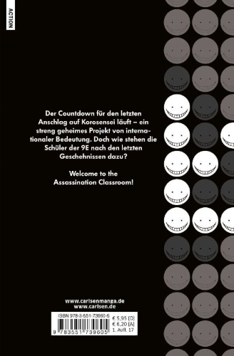 Buchcover und Innenansicht für das Buch: Ansatsu Kyoushitsu