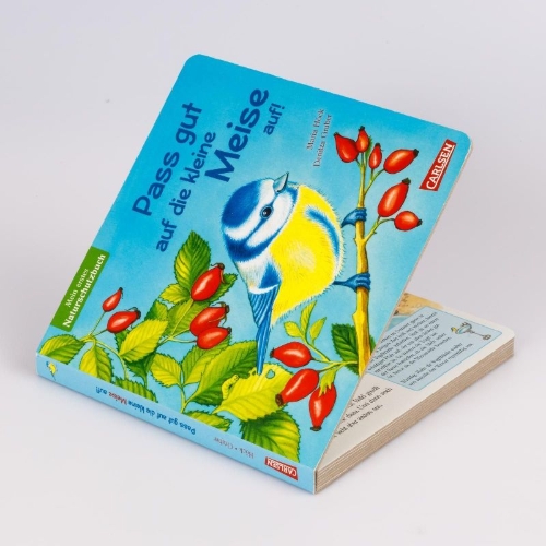 Buchcover und Innenansicht für das Buch: Pass gut auf die kleine Meise auf