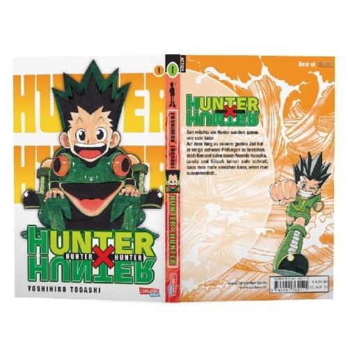Buchcover und Innenansicht für das Buch: Hunter X Hunter 01