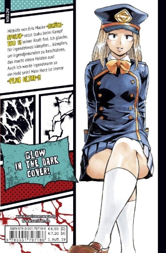 Buchcover und Innenansicht für das Buch: Boku no Hero Academia