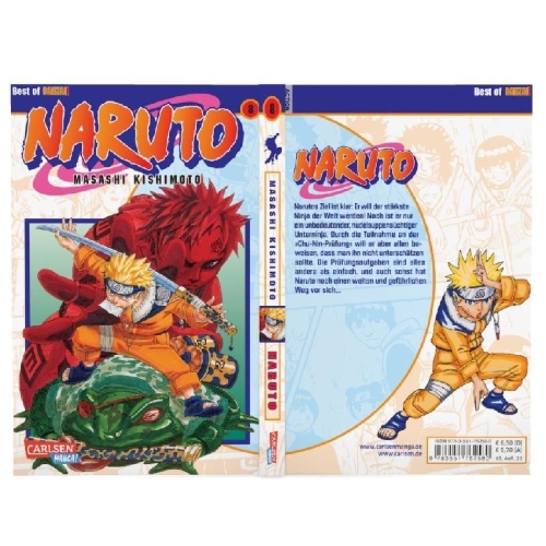 Buchcover und Innenansicht für das Buch: Naruto