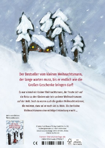 Buchcover und Innenansicht für das Buch: Der kleine Weihnachtsmann (Pappbilderbuch)