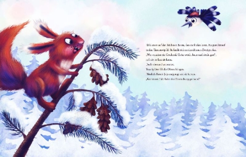 Buchcover und Innenansicht für das Buch: Wach auf, wenn das Christkind kommt!
