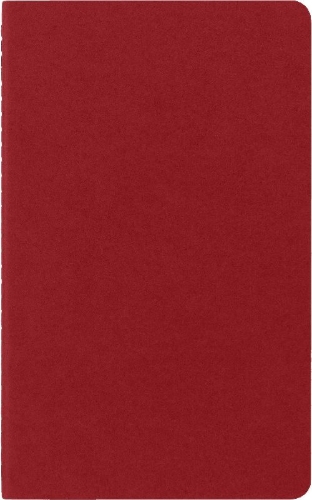 Buchcover und Innenansicht für das Buch: Moleskine Cahier Pocket Plain Red Cover L. 3er Pack