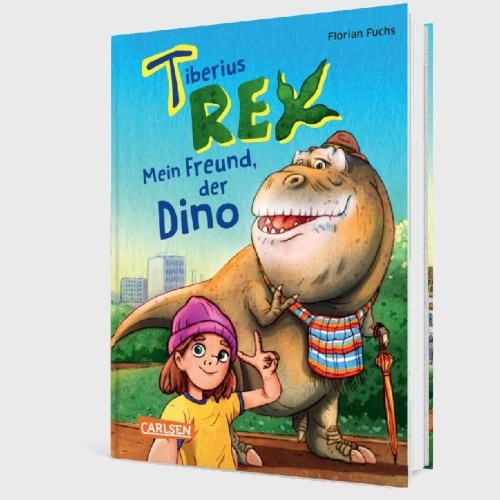 Buchcover und Innenansicht für das Buch: Tiberius Rex 1: Mein Freund, der Dino