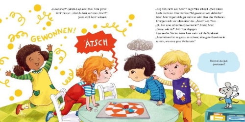 Buchcover und Innenansicht für das Buch: LESEMAUS 133: Wir können das! Gewinnen und verlieren