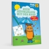 Buchcover und Innenansicht für das Buch: Frag doch mal ... die Maus: Mein Rätselblock mit der Maus - Klima und Wetter