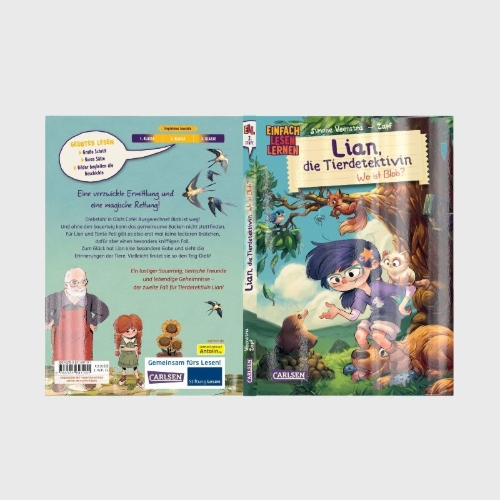 Buchcover und Innenansicht für das Buch: Lian, die Tierdetektivin 2: Wo ist Blob?