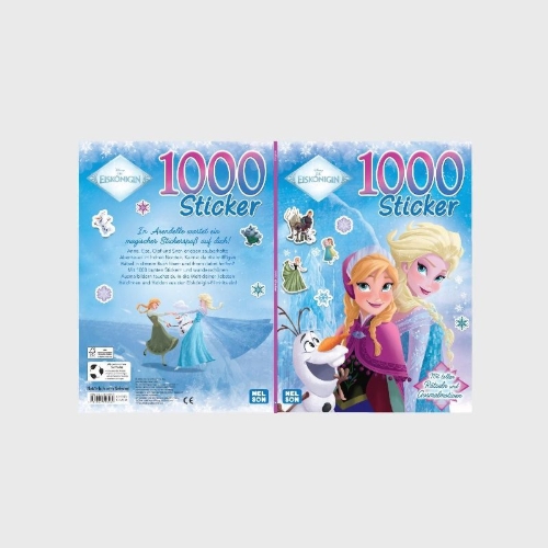 Buchcover und Innenansicht für das Buch: Disney Die Eiskönigin: 1000 Sticker