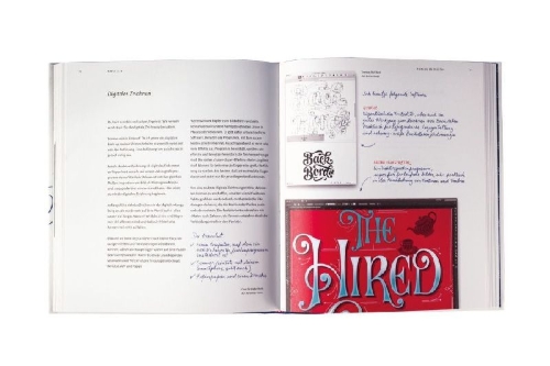 Buchcover und Innenansicht für das Buch: Lust auf Lettering