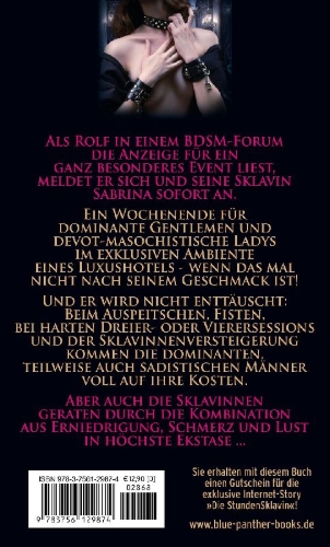 Buchcover und Innenansicht für das Buch: Der Club der Meister und Ihrer Sklavinnen | Erotischer SM-Roman