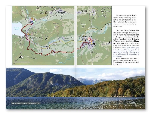 Buchcover und Innenansicht für das Buch: Hiking Slovenia's Juliana Trail