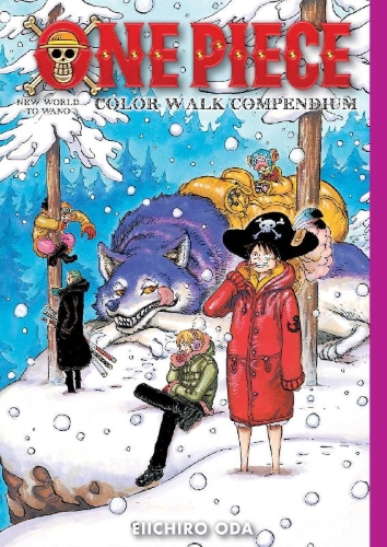 Buchcover und Innenansicht für das Buch: One Piece Color Walk Compendium: New World to Wano