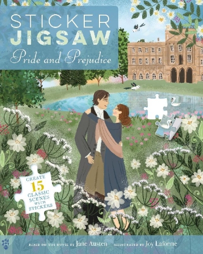 Buchcover und Innenansicht für das Buch: Sticker Jigsaw: Pride and Prejudice