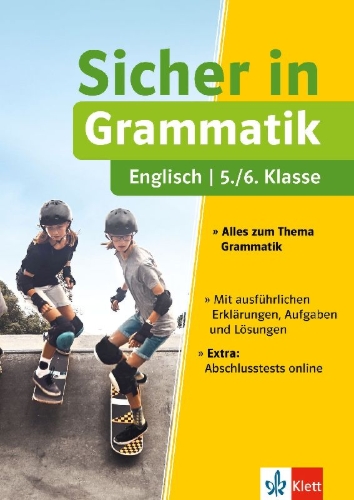 Buchcover und Innenansicht für das Buch: Klett Sicher in Englisch Grammatik 5./6. Klasse