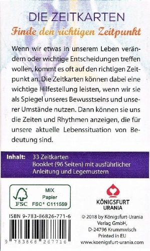 Buchcover und Innenansicht für das Buch: Die Zeitkarten