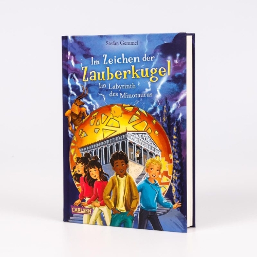 Buchcover und Innenansicht für das Buch: Im Zeichen der Zauberkugel 11: Im Labyrinth des Minotaurus