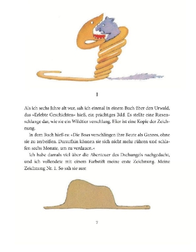 Buchcover und Innenansicht für das Buch: LE PETIT PRINCE