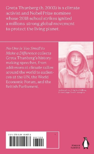 Buchcover und Innenansicht für das Buch: No One Is Too Small to Make a Difference