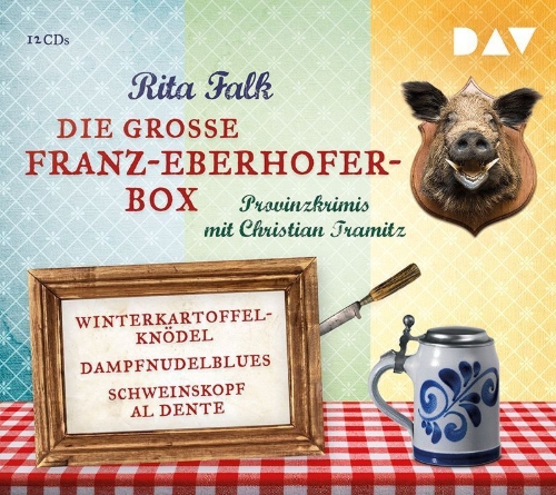 Buchcover und Innenansicht für das Buch: Die große Franz-Eberhofer-Box