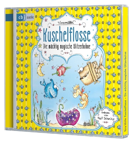 Buchcover und Innenansicht für das Buch: Kuschelflosse 04 - Die mächtig magische Glitzerbohne