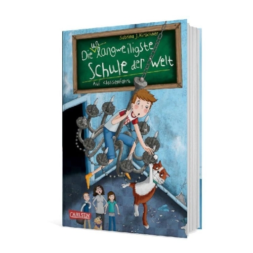 Buchcover und Innenansicht für das Buch: Die unlangweiligste Schule der Welt 1: Auf Klassenfahrt