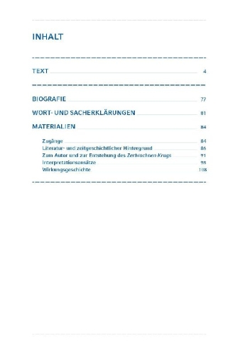 Buchcover und Innenansicht für das Buch: Der zerbrochne Krug