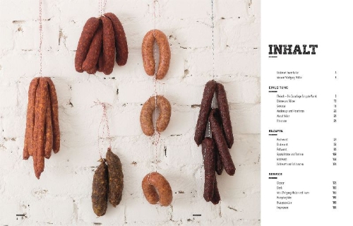 Buchcover und Innenansicht für das Buch: Wurst herstellen