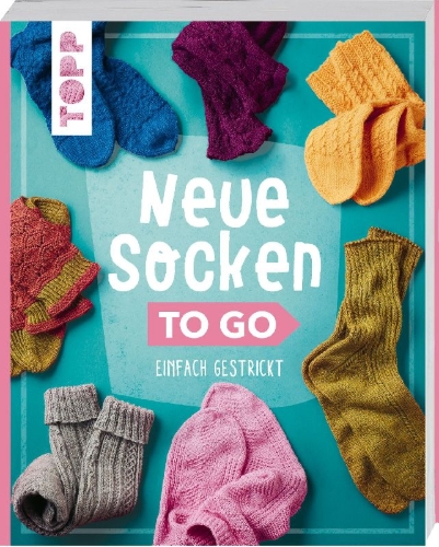 Buchcover und Innenansicht für das Buch: Neue Socken to go