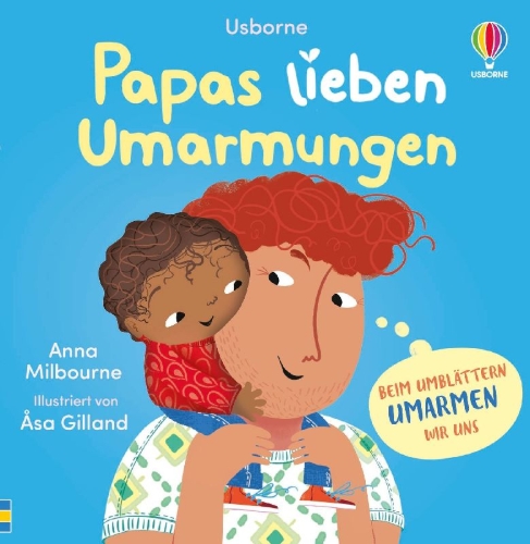 Buchcover und Innenansicht für das Buch: Papas lieben Umarmungen