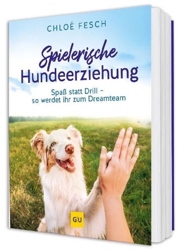 Buchcover und Innenansicht für das Buch: Spielerische Hundeerziehung