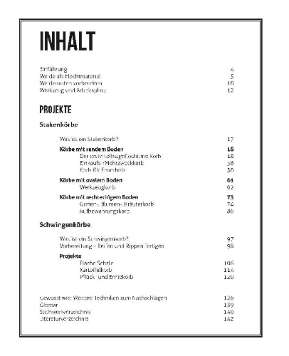 Buchcover und Innenansicht für das Buch: Weidenkörbe flechten