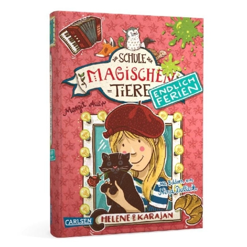 Buchcover und Innenansicht für das Buch: Die Schule der magischen Tiere - Endlich Ferien 4: Helene und Karajan