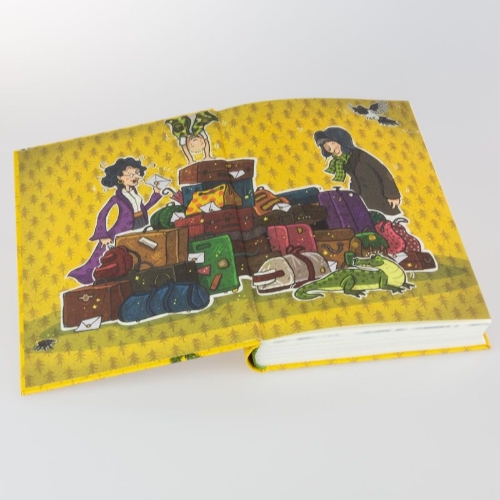 Buchcover und Innenansicht für das Buch: Die Schule der magischen Tiere - Endlich Ferien 2: Silas und Rick