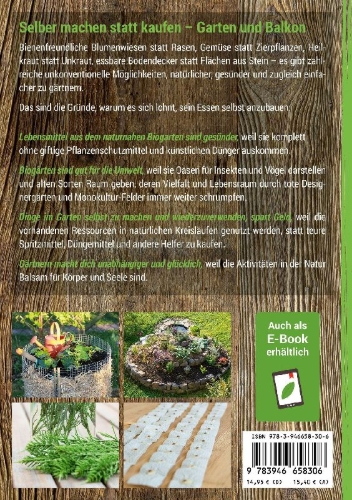 Buchcover und Innenansicht für das Buch: Selber machen statt kaufen - Garten und Balkon