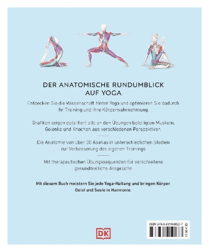 Buchcover und Innenansicht für das Buch: Yoga verstehen - Die Anatomie der Yoga-Haltungen