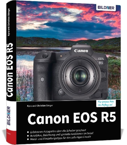 Buchcover und Innenansicht für das Buch: Canon EOS R5