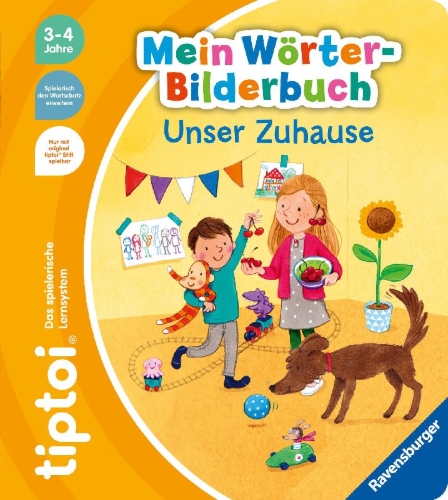 Buchcover und Innenansicht für das Buch: tiptoi® Mein Wörter-Bilderbuch Unser Zuhause