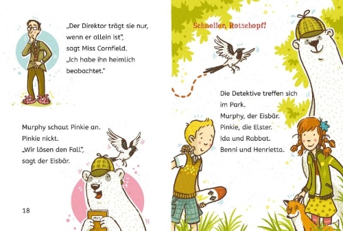 Buchcover und Innenansicht für das Buch: Die Schule der magischen Tiere ermittelt 2: Der Hausschuh-Dieb (Zum Lesenlernen)