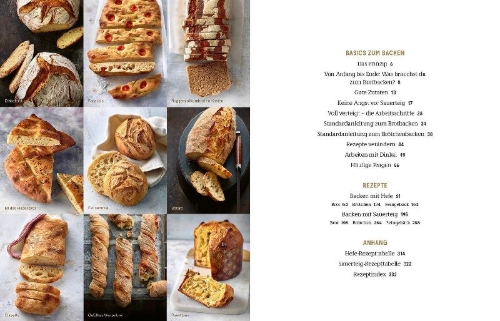 Buchcover und Innenansicht für das Buch: Brot backen in Perfektion - Sonderedition